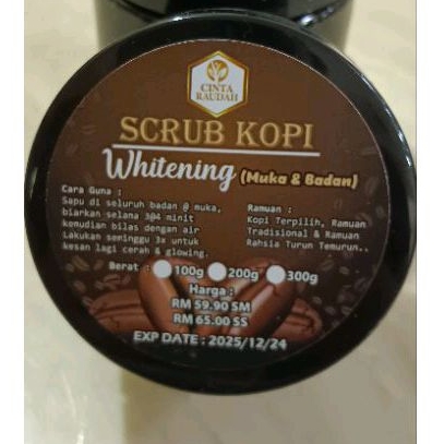 Scrub Muka Kopi & Madu – Resipi Dan Kebaikan